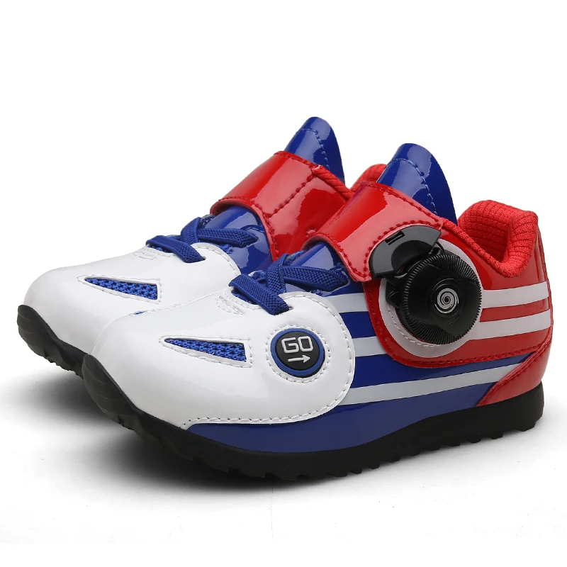 Новинка, функциональная детская обувь для занятий велоспортом, спортивная обувь для мальчиков и девочек, скользящая противоскользящая обувь для детей