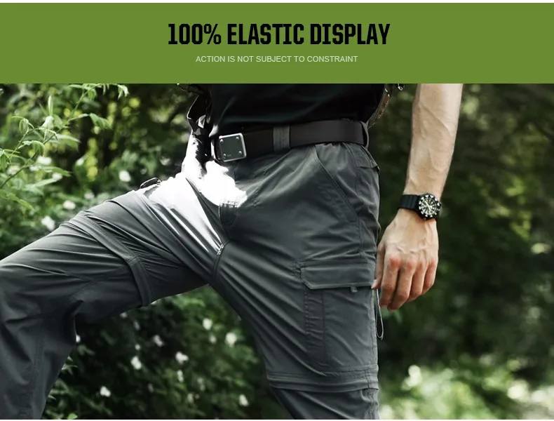 CQB Outdoor Sports Camping Tactical Military Men's Pants Waterproof Multi Pocket Pants Quickly-dry Trousers for Hiking Climbing