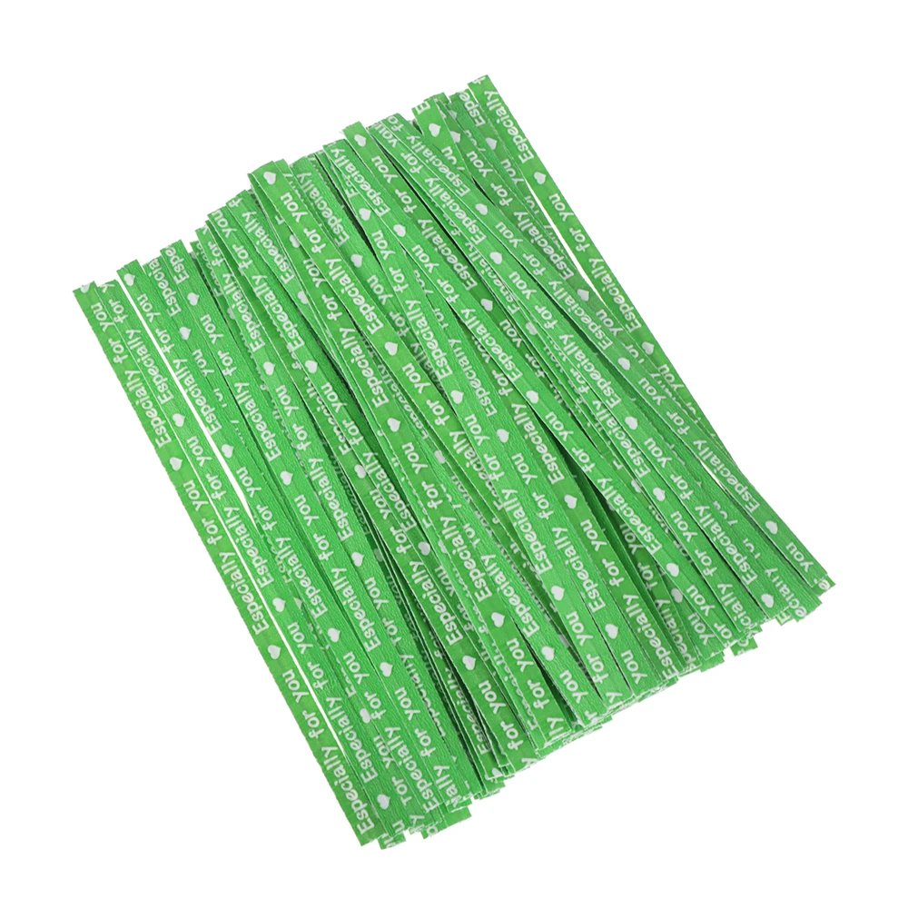 

100PCS Letters Pattern Wrapping Ties Party Wedding Packing Tie Wrapping Twist Especially You Sealing Wire Gift Bag Bakery