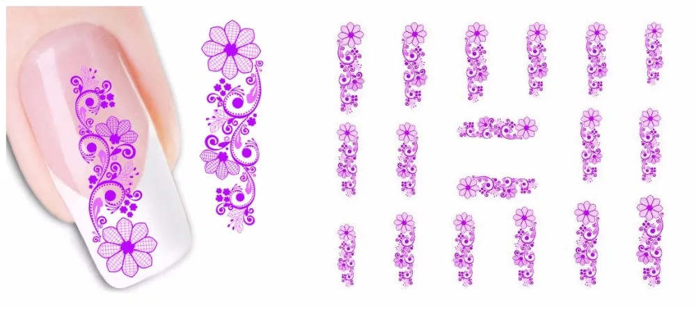 50 шт водяные наклейки для ногтей, художественные переносные наборы, цветок, лоза, черная кошка, изображение, сделай сам, водяной знак, слайдер, маникюрная наклейка для ногтей, TRXF1422-1469