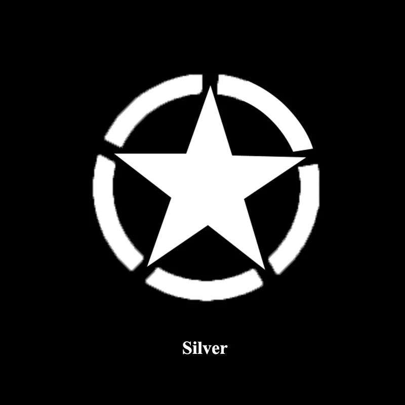 1pc SEEYULE Band of Brothers Emblem Five-pointed Star Car Stickers Fuel Tank Cover Car Styling Accessories Decoration