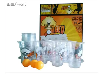 

ULTIMATE BOMBED BEER PONG DRINKING GAME PUB PARTY FUN KIT W 22 CUPS & 3 BALLS
