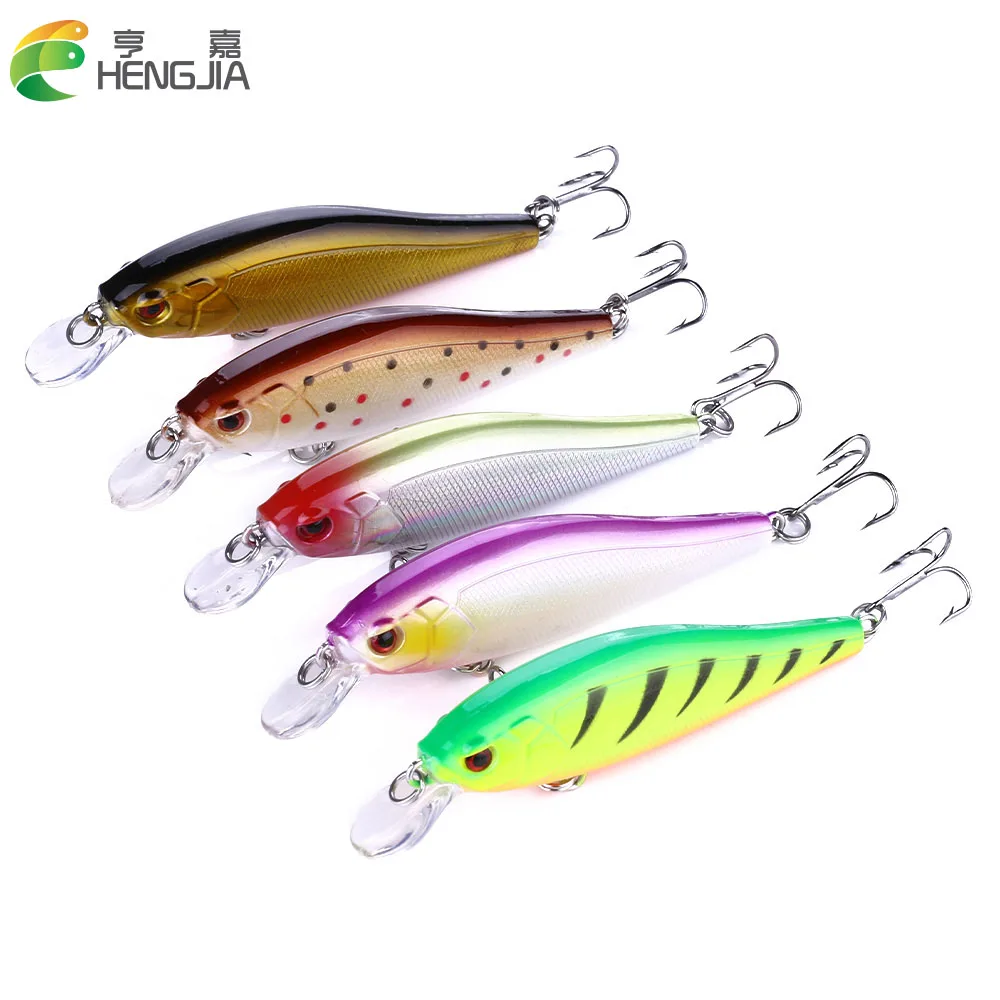 

HENGJIA 8.2cm 7.5g plastic minnow fishing lures artificial wobbler carp fishing pesca fishing tackles