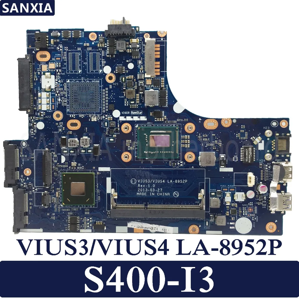 Kefu VIUS3/VIUS4 LA-8952P REV: 1,0 ноутбук материнская плата для Lenovo S400 S400T Тесты Оригинал материнская плата I3-CPU