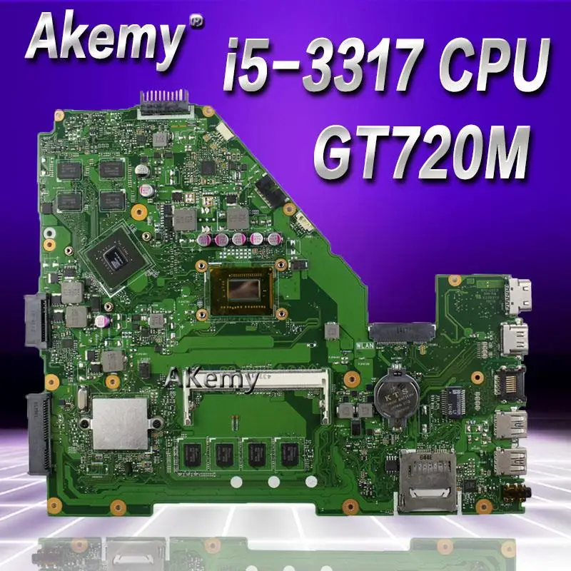 incredible  Akemy X550CC Motherboard GT720M I5-3317U For ASUS X550C X550CL X552C laptop Motherboard X550CC Main