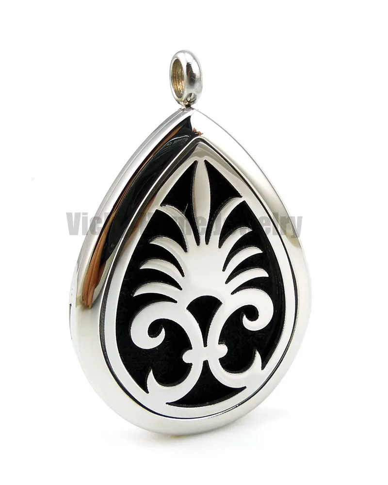 

Oil Drop Silver Tree Design (30x40mm) Aromatherapy / Essential Oils Perfume Stainless Steel Diffuser Locket Pendant