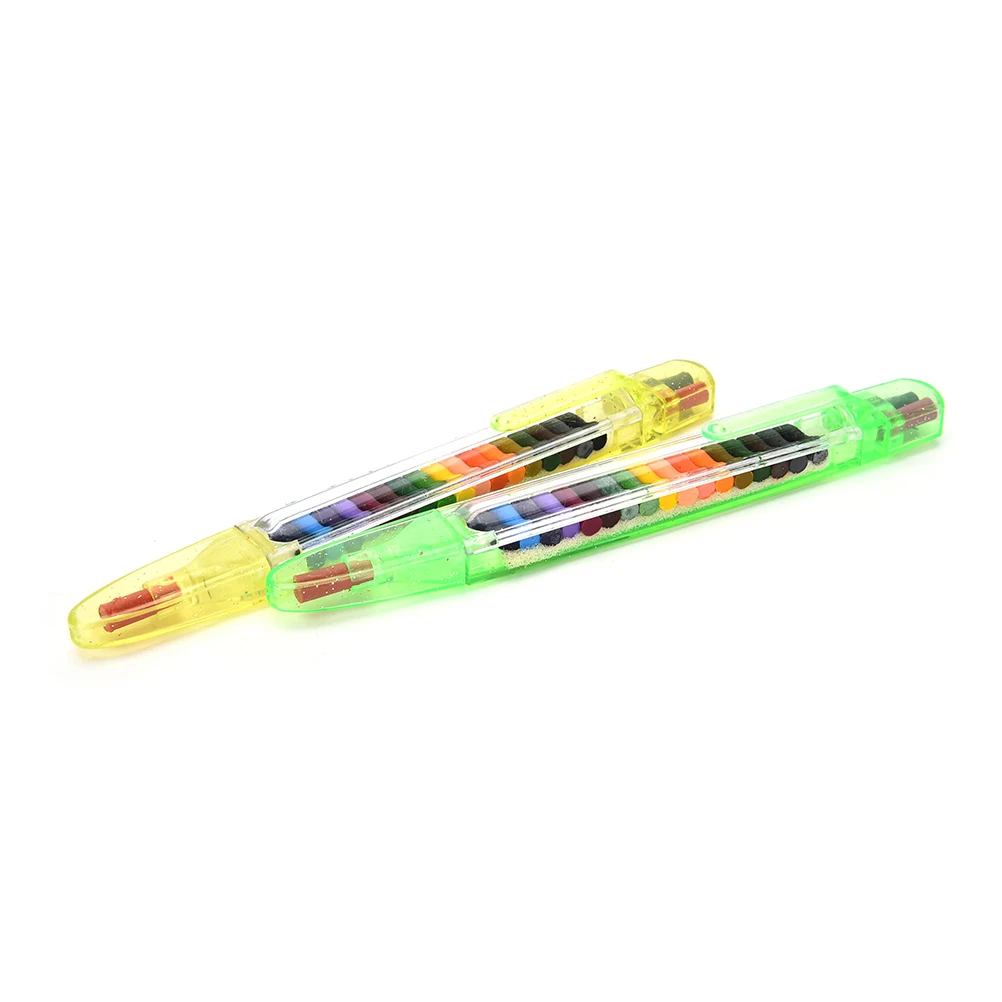 1 комплект новейший 20 цветов всплывающие мелки укладчик чертежный карандаш граффити ручка подарок для детей Дети масляные пастельные мелки ручка