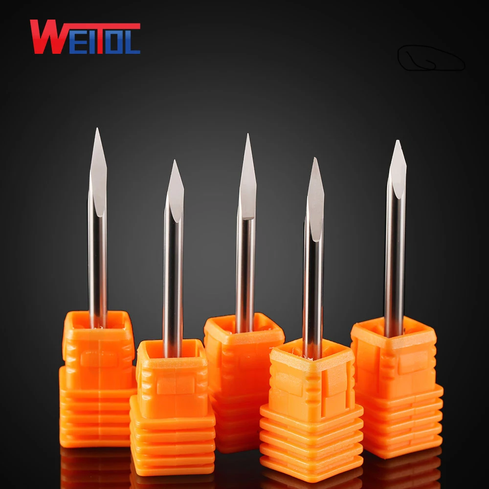 Weitol Metal engraving tool 5A 10pc 3.175 mm Carbide Carving Cutters