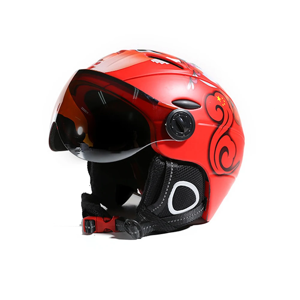 

2-in-1 Visor Ski Snowboard Helmet Detachable Snow Mask Anti-fog Anti-uv Integrated Goggle Shield Low Weight Adults Men Women