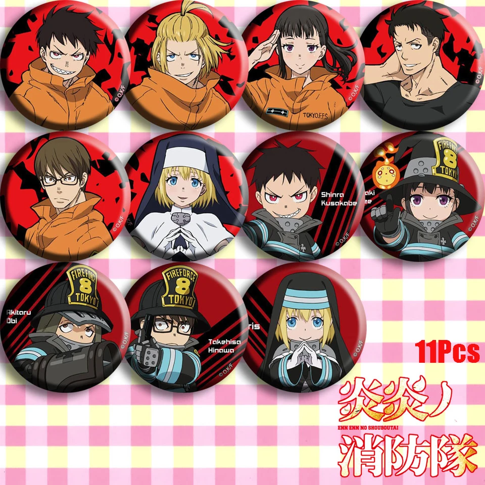 Shinra Kusakabe Duos Rubber Phone Strap NEW Fire Force Arthur Boyle