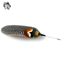 Мода Природа мужской костюм платье перо брошь жених свадьба сцена Genuin брошь