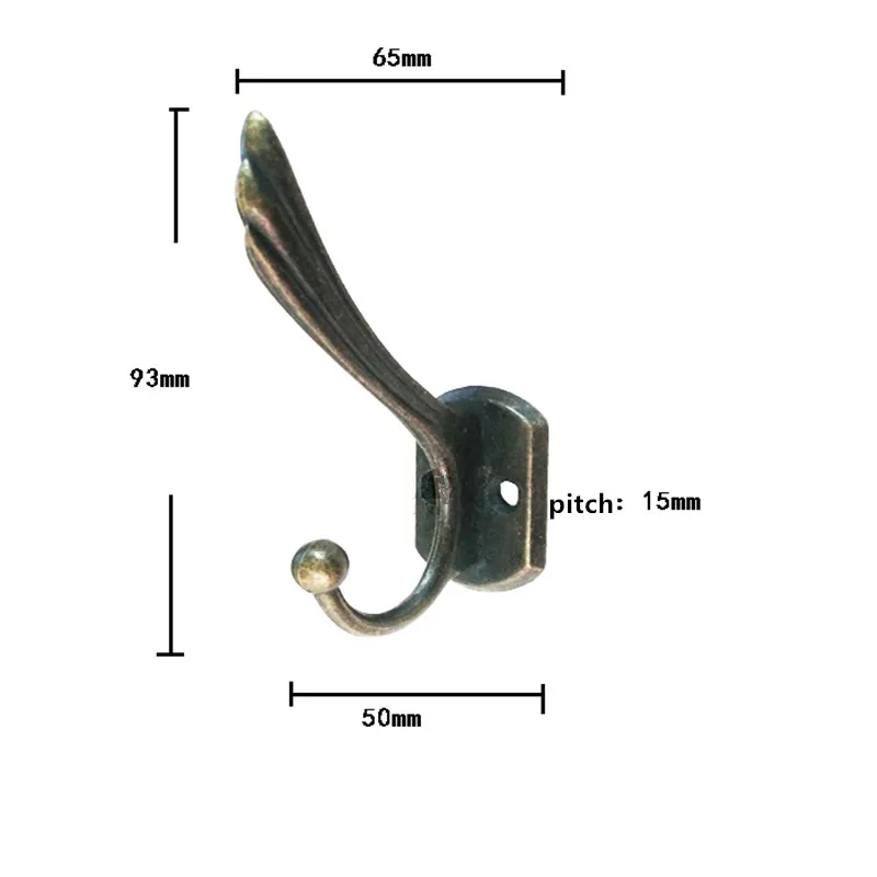 1 шт. Бронзовая Античная цинкового сплава домашняя шляпа пальто вешалка на стену настенные дверные вешалки Крючки Аксессуары для ванной комнаты пальто Крючки