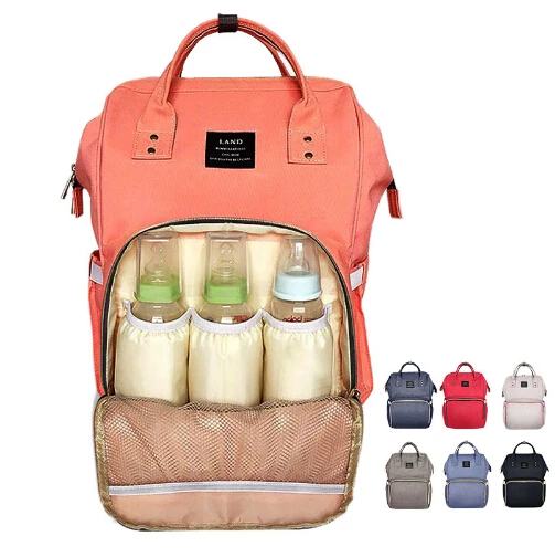 Brand Designer font b baby b font diaper bag backpack Big Capacity font b baby b