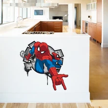 Spiderman Super Heroes Wall Stickers Kids Nursery Room Decoration Avengers Home Bedroom PVC Decal Cartoon Movie Mural Art Poster Spiderman Super Heroes Wall Stickers Kids Nursery Room Decoration Avengers Home Bedroom PVC Decal Cartoon Movie Mural Art Poster