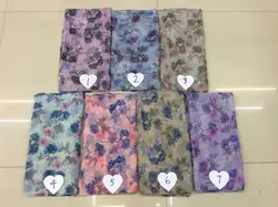 Новинка 2015 Зимний цветок лист с цветочным принтом шарф Для женщин цветочные платки и Обёрточная бумага хиджаб бесплатная доставка
