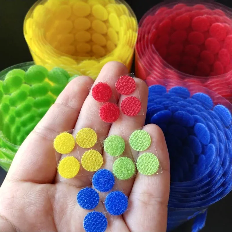 

180Pairs 10mm Adhesive Fastener Dots Nylon Hook And Loop Magic Sticker Strong Self Adhesive Fastener Tape Sewing Craft DIY Decor
