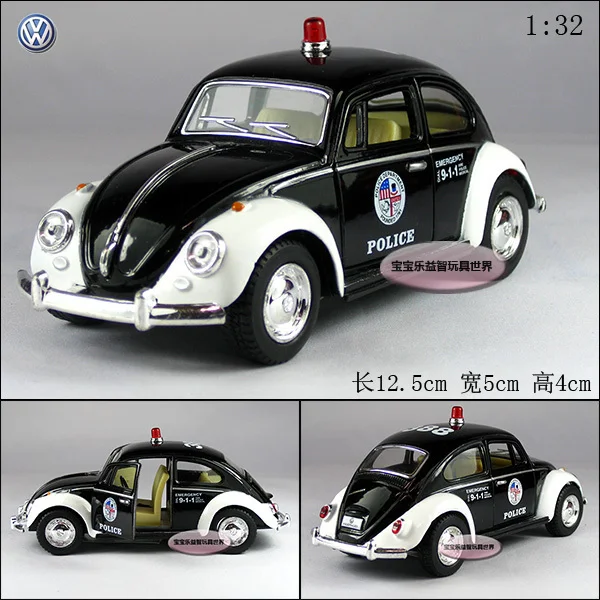 Collection Voiture De Police Du Monde Nouvelle Volkswagen Beetle 1967 Coupe voiture de Police 1:32 voiture