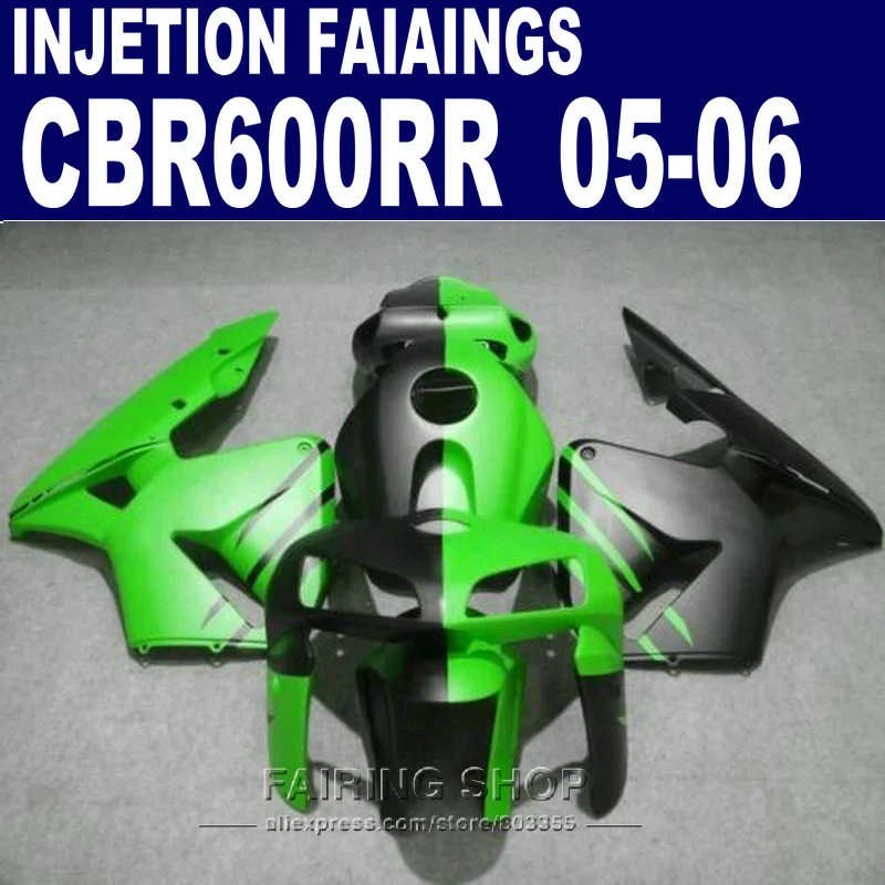 

For Honda Fairings CBR600 RR 2006 2005 cbr-600rr 05 /06 Fairing kit customize free GREEN/ BLACK l60