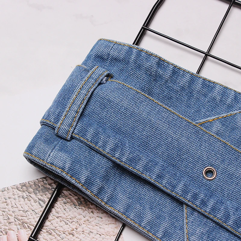 CHICEVER джинсовые широкие ремни женские с высокой талией винтажные женские пояса для платьев аксессуары Осень Корейская мода