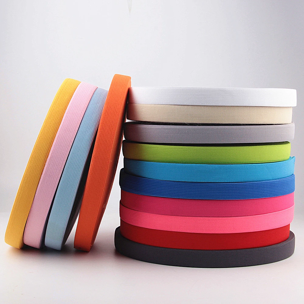 1 Roll Colored Elastic Bands 20mm 40m Flat Sewing Rubber Band for