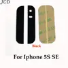 JCD verre inférieur supérieur pour iPhone 5S se couvercle arrière boîtier verre + 3M autocollant adhésif + caméra lentille diffuseur pièces de réparation ► Photo 2/3