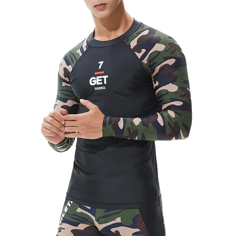UV Protect Surfing Rash Guard Men Swimwear Long Sleeve Swimsuit Mens Rashguard Surf Shirt For Swimming Sailing Diving Wetsuits 2 (4)