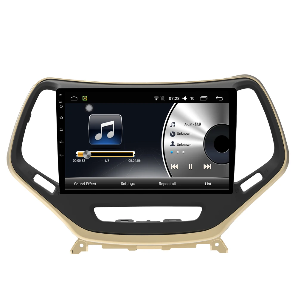 Cheap Car Multimedia player 1 Din Android 7.1 Car DVD For JEEP Cherokee 2015-2018 10.1" 2G/32G touch screen Car Radio GPS 6
