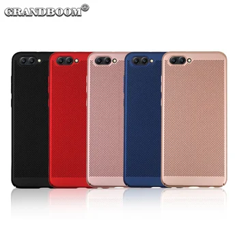 

100pcs Honeycomb Breathable Hard Plastic Case For Huawei Honor 20 10 Pro Lite V10 Play 9X 8X Slim Heat Dissipation Mesh Cover