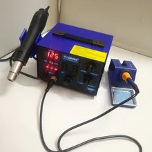Saike 952D 2 в 1 наладочная станция для пайки горячий воздушный пистолет+ паяльник 760 Вт 100-480 C 110 В/220 В