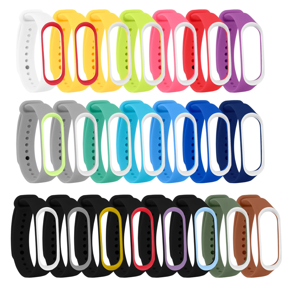5 шт. ремешок на запястье для Miband3 силиконовый браслет Xiaomi Mi Band 3 сменный Браслет Xiao