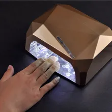 Профессиональный 36 Вт УФ светодиодный Сушилка для ногтей автоматический датчик алмазной формы двойной свет лак для ногтей отверждения машина гель для ногтей инструмент для ремонта ЕС/США/AU plug