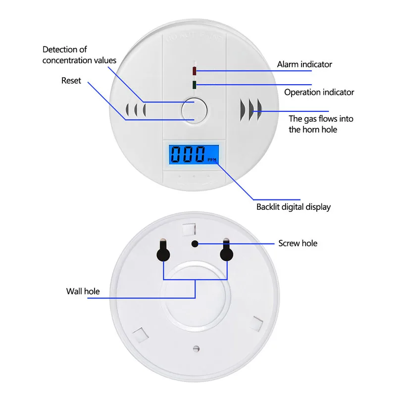 Home-Security-85dB-Warning-High-Sensitive-LCD-Photoelectric-Independent-CO-Gas-Sensor-Carbon-Monoxide-Poisoning-Alarm