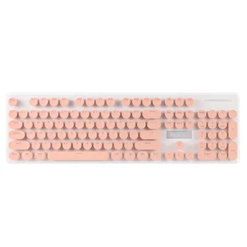 

VOBERRY New N520 Punk Retro Style Robotic Handfeel Wireless Keyboard Mouse Cover Computer Key Cap Ergonomic Design Lovely Style