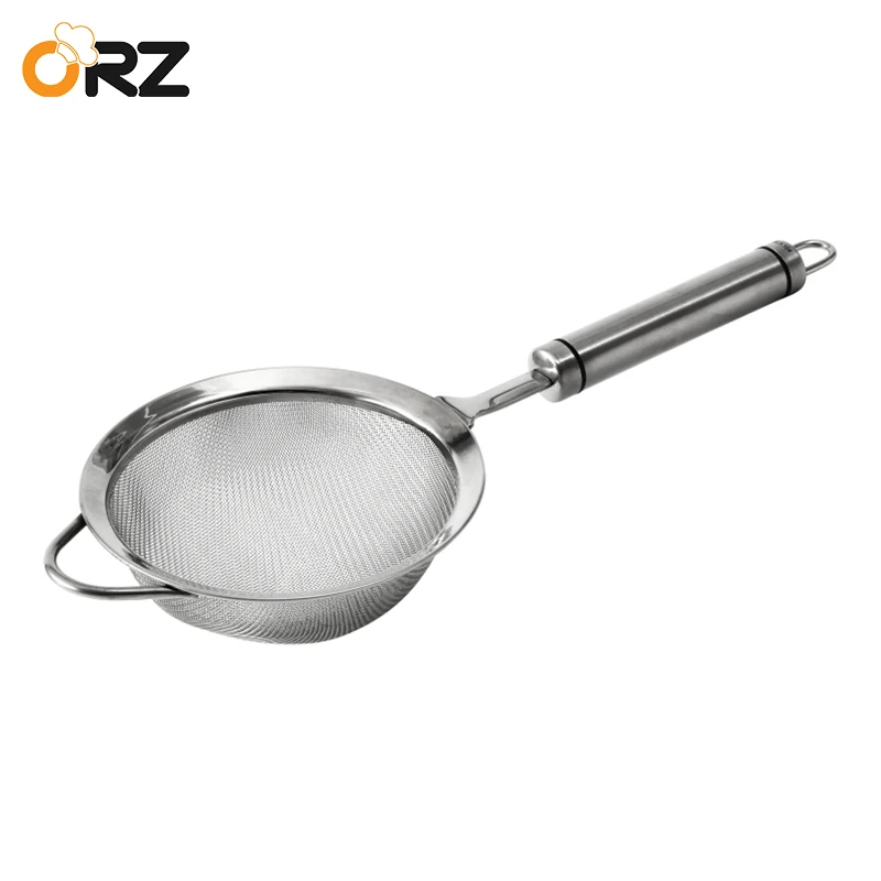 ORZ Stainless Steel Kitchen Colander Fine Mesh Food Strainer Flour