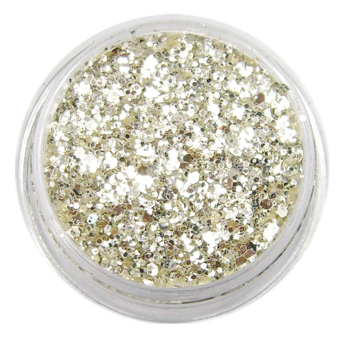 

#1SM 1/ Mix size Beautiful 100% Pure Silver UV Glitter Powder Dust Sheet Nail Art Decorations Small Fine Glitter ,5G Jar,YTKL02