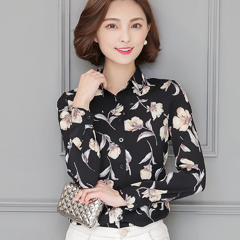 women blouses spring blusas long sleeve plus size elegant