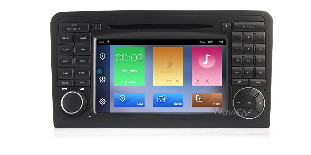Excellent NaviFly ANDROID9.1 4core CAR DVD player For Mercedes Benz GL ML CLASS W164 ML350 ML500 X164 GL320 GPS stereo radio 10