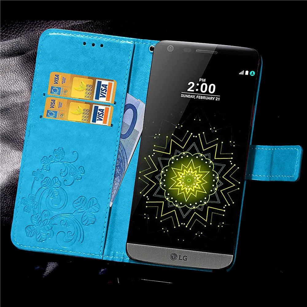 Для Coque LG G5 флип чехол кожаный для случае Etui принципиально Carcasa оригинальный
