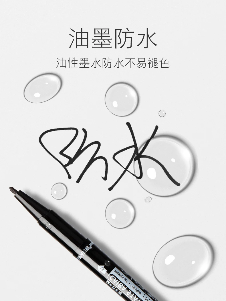 Small Two-Headed Marker Pen Waterproof Garden Fadeless Black Ink Token Pen Gardening Plant Labeling Stationery Supplier 1pcs