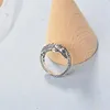 Bagues créatives rétro en argent Sterling 925, Animal mignon, bijoux de personnalité Crocodile exquis poisson maléfique, bagues d'ouverture SR408 ► Photo 2/5
