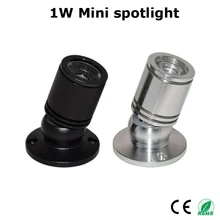 1 Вт открытые светодиодный мини-прожектор DC12V епистар чипы для счетчик ювелирные изделия витринный шкаф свет