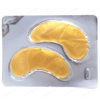 

5 packs/lot 24k Nano Gold Collagen Crystal Eye Mask Blank Neutral Packing Gel Eye Mask OEM Eye Mask Eyelid Patch