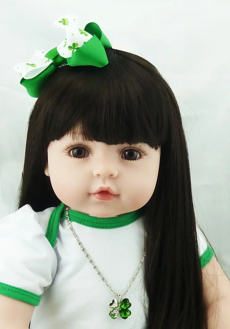Bebê da Criança Presentes de Aniversário Lifelike Silicone Vinil Renascer Bonecas Brinquedo Simulado Boneca Hight Qualidade Dormir 60cm 2 Cheap toy guitar