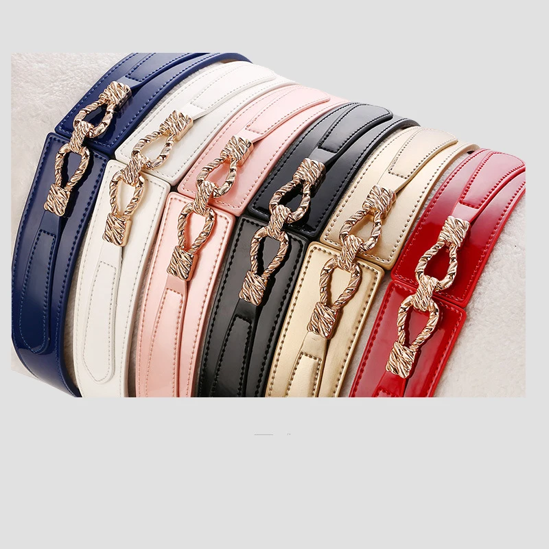 

Luxury Fashion Elegant Genuine Leather Cowskin Wide woman belt strap for women jeans Dress female belts Pin buckle High quality
