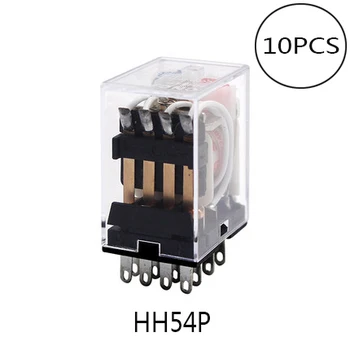 

10PCS MY4NJ HH54P MY4N-J 14 Pin DC12V/DC24V/AC220V Coil General Purpose DPDT Micro Mini Relay Intermediate Electromagnetic Relay