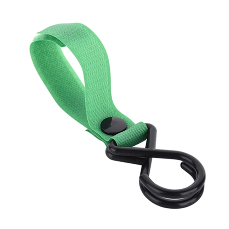 Fulljion Аксессуары для колясок крючки автокресло аксессуары для малышей коляска защиты коляски игрушки вешалка каретки висит коляску clip - Цвет: Green