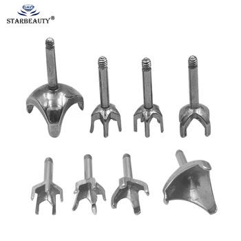 

10Pcs 14G 3-6mm Stainless Steel Blank Earring Stud Piercing Ring Base Earring Settings DIY Jewelry Making