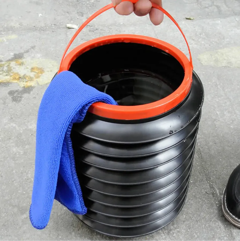 Plegable multifunción portátil Auto polvo Bin almacenamiento cubo de basura contenedor Pop bolsa de basura Plegable multifunción portátil Auto polvo Bin almacenamiento cubo de basura contenedor Pop bolsa de basura