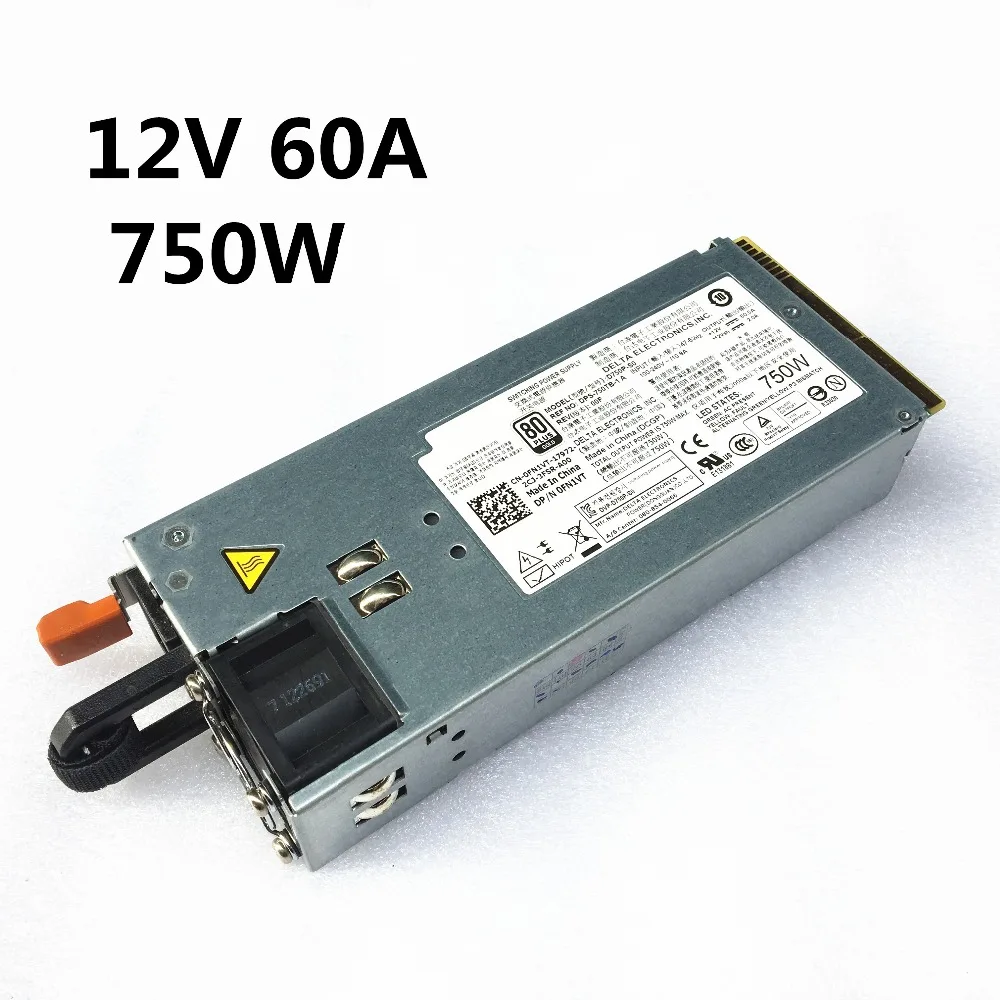 DL R510 r910серверная мощность лампочка D750P S0 12 в 60 а 750 Вт импульсный источник питания