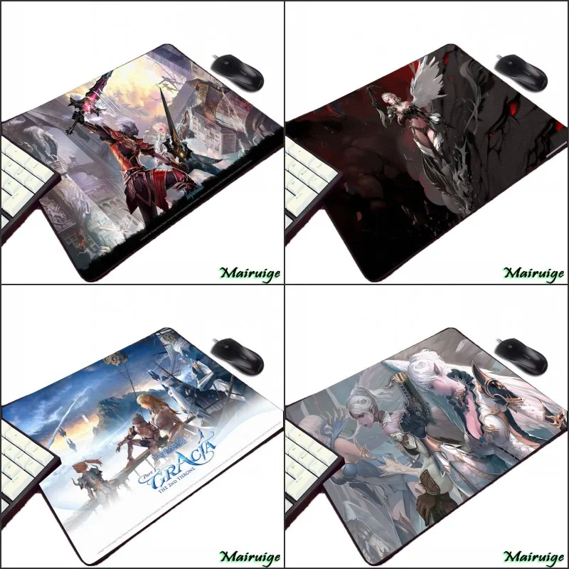 

Mairuige Hot Popular Video Game Lineage 2 Series Beautiful Pattern Mousepad for Gamer Player Small Size Rubber Anime Mouse Pad